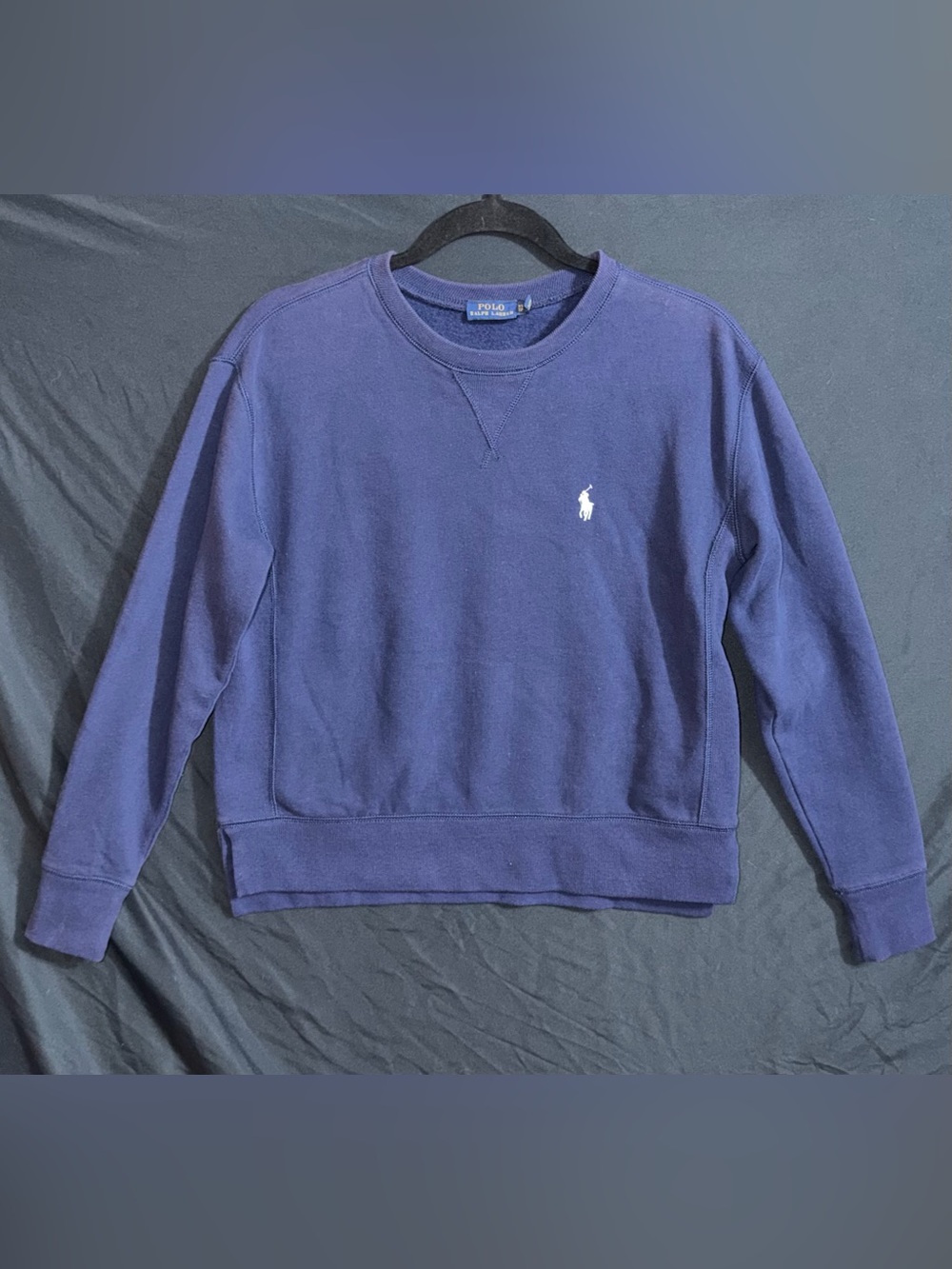 VTG Women’s XS Petite 90s Lauren Ralph Lauren Crewneck Sweatshirt Blue Pullover